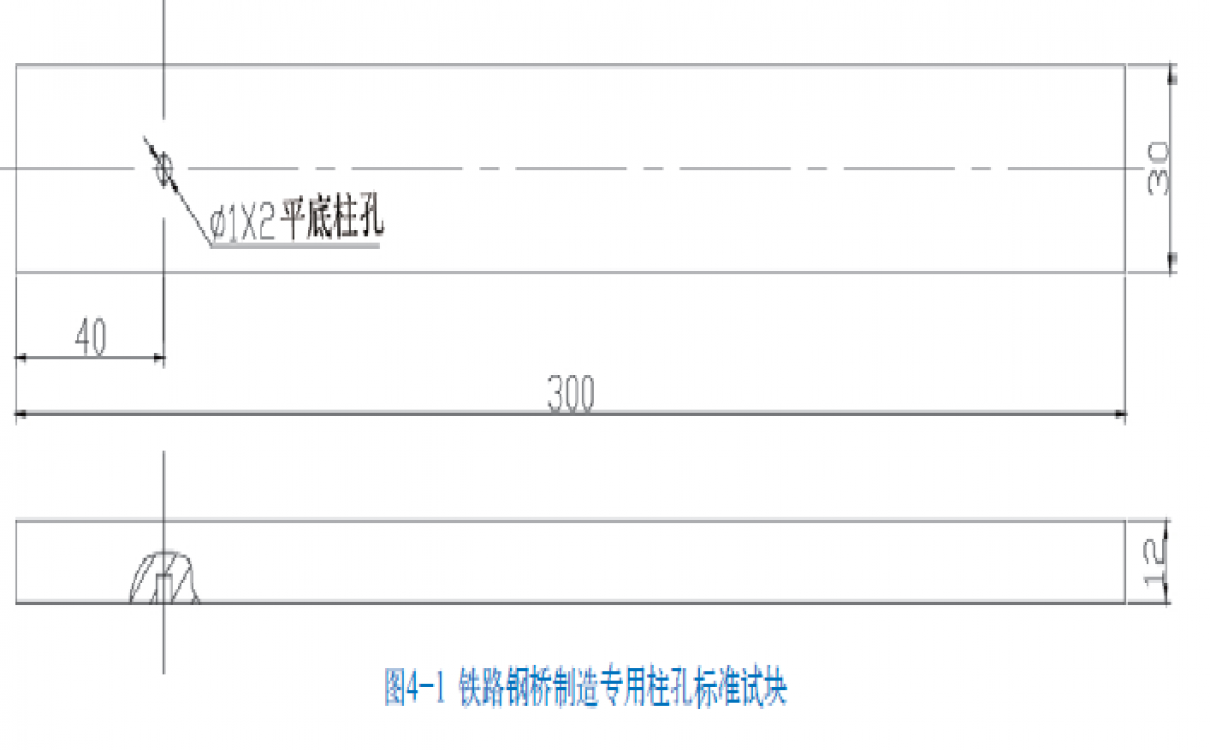 鐵路鋼橋制造專用柱孔標(biāo)準(zhǔn)試塊